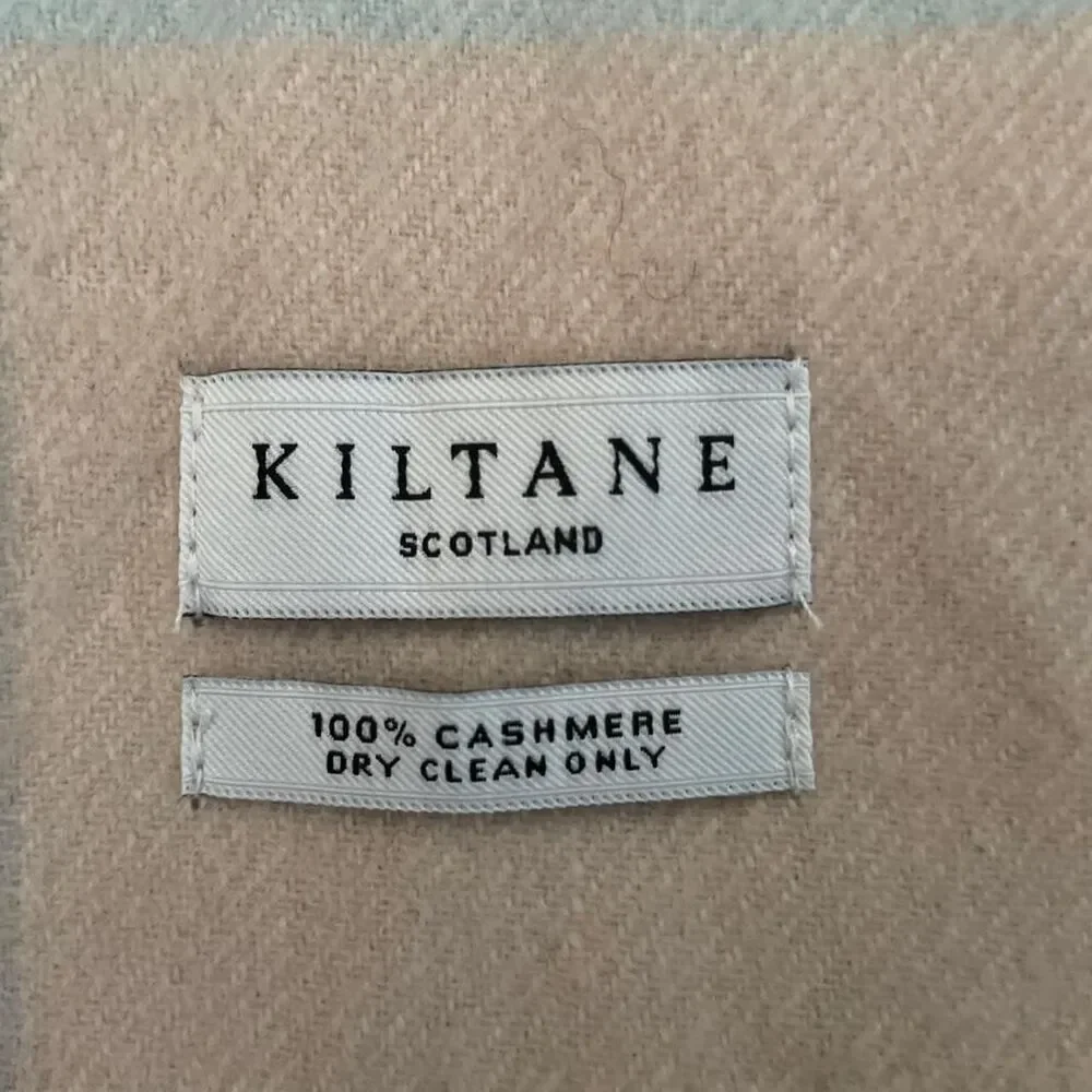 Kiltane Scotland 100% Cashmere Brume Plaid Fringe Scarf Luxury